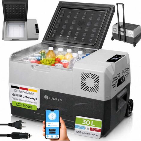 [NEUWERTIG] B-Ware Kühlbox Kompressor Yukon 30 L Campingbox App-Steuerung USB grau 12/24/230V (1/2)