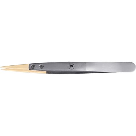Pinzette antimagnetiche con punte in legno sostituibili, strumento per la riparazione di orologi, ultra precisione, misura 27 (1/5)