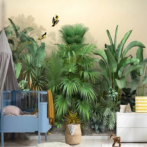 Papier Peint Tropical - Jungle Luxuriante - 150 x 250 cm (1/2)