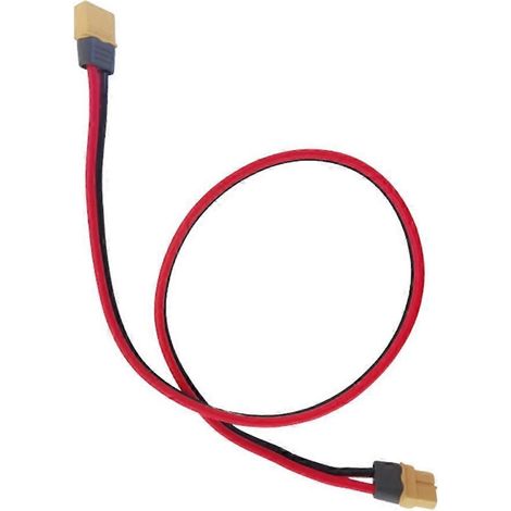 Connecteur XT60 Mâle vers Femelle avec Câble d'Extension en Silicone 12AWG - 3 mètres (1/4)