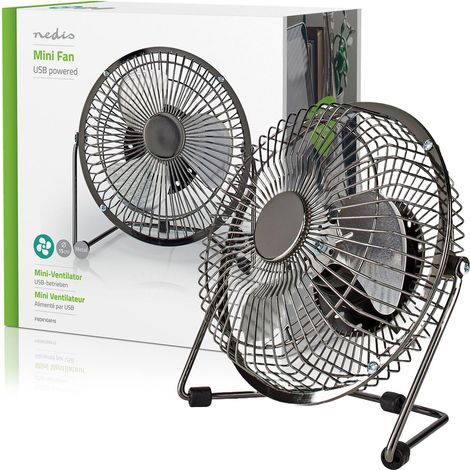 Nedis Ventilatore da scrivania tavolo computer pc alimentazione USB 3 Watt 15 Cm Canna Fucile