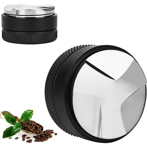 Dispensador de café Barista - Diámetro 58 mm - Altura ajustable - Para portafiltros de café - Negro (1/5)