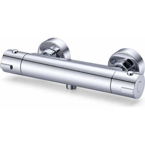 Concealed Thermostatic Shower Mixer Alloy 28 cm Black (1/5)
