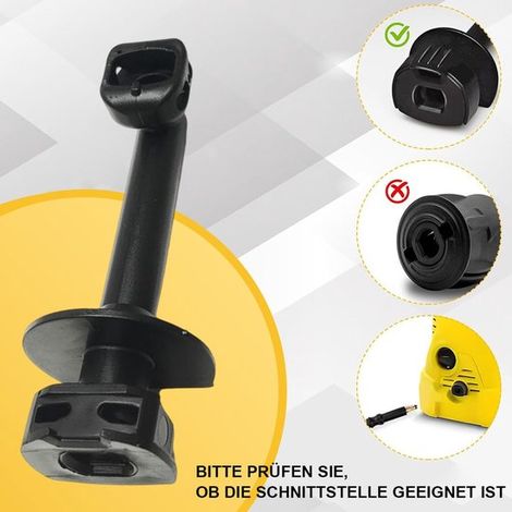 Pièces de rechange Adapté aux tuyaux de sortie d'eau à angle avec colliers, adapté aux nettoyeurs haute pression Kärcher K2, K3, 4,064-047,0 (1/5)