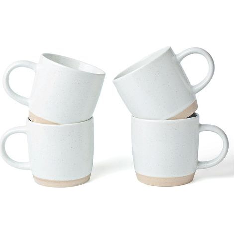 Kaffeeset für 4 Personen – 35-cl-Becher – Kaffee – Tee – Heiße Schokolade – Milch – Trinkwasser – Galaxy-Serie – Weiß (1/5)