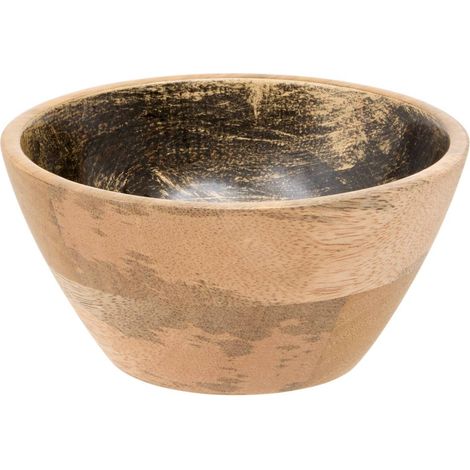 Coupelle bicolore en bois de manguier Ava D.12cm noir - Atmosphera créateur d'intérieur (1/2)