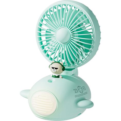 Wasserventilator, Mini-Ventilator, USB-Ventilator, LED-Schreibtischlampe, Sprühluftbefeuchter, Luftkühler, grün (1/5)