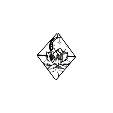 Lotus-Wanddeko aus Metall, Lilien-Mondblume, schwarz, hängend, Gartendekoration, Ornamente, Skulptur, Stahl, Weihnachten, Halloween, Heimdekoration, drinnen und draußen, Garten, ästhetisch, Schlafzimm