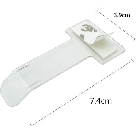 Porte-ticket de stationnement, lot de 4 porte-tickets transparents pour pare-brise, porte-cartes avec ventouse pour pare-brise de voiture transparent[NX] (1/5)