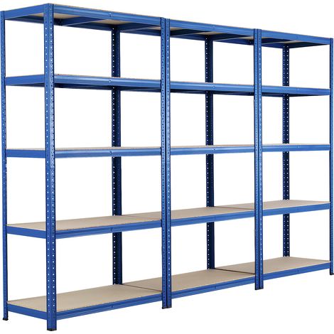 Rayonnages emboîtables lot de 3 – Dimensions 900mm x 450mm x 1780mm – Charge maximale 150kg – Idéal pour rangement professionnel (1/2)