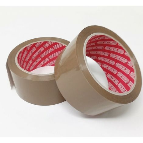 NASTRO ADESIVO ROTOLO SCOTCH AVANA IMBALLAGGIO PPL 50mmX66m 6pz SARATOGA (1/3)