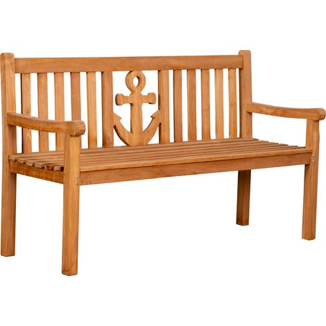 deVries Gartenbank ""WOODIE"" Ankerplatz 150 mit eingearbeiteten Anker in der Rückenlehne, Größe 150 x 60 x 89 cm