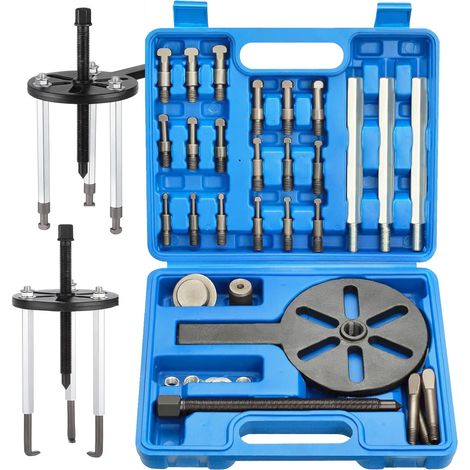 Juego de herramientas para sacar rodamientos interno y externo con puntas intercambiables. Extractor de rodamientos