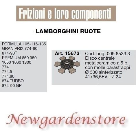 Disco central 41x36,5 15673 Tractor LAMBORGHINI Formula Premium Turbo Gp 5pale