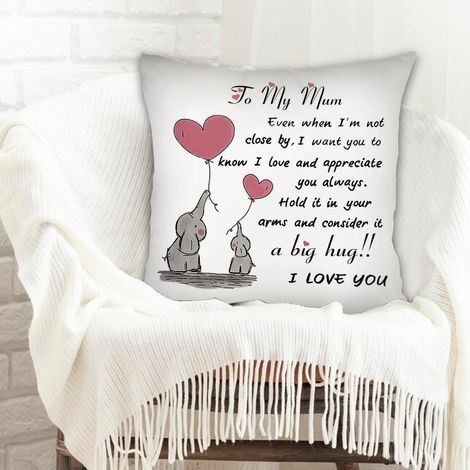 Housse de coussin 45x45 cm en polyester résistant pour cadeau d'anniversaire (1/5)
