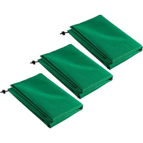 Housses de protection contre le gel pour plantes, sacs antigel verts, lot de 9. (1/5)