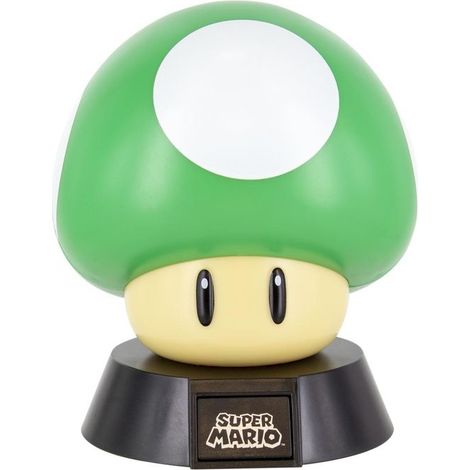 Icône lumineuse « 1Up Mushroom » de Paladone, sous licence officielle Nintendo, objet de collection, idéale pour les chambres d'enfants, le bureau et la maison, produit dérivé des jeux vidéo et de la