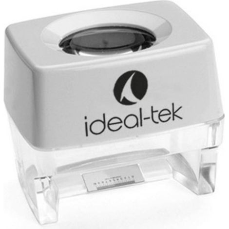Ideal Tek 818-01 Loupe sur pied Grossissement: 8 x Lentille: (Ø) 24 mm blanc X152111