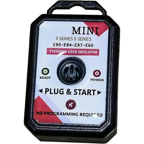 Émulateur de verrouillage de direction ELV pour BMW Série 3 et 5 (E60, E84, E87, E90) : installation facile et rapide (sans programmation).