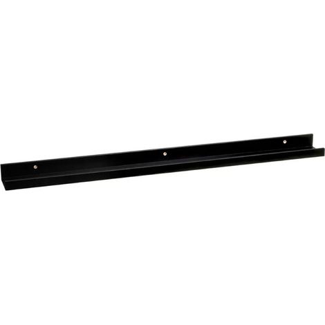 Étagère murale - JUANIO - 100 x 9.5 x 5 cm - Noir - MDF - Charge 3–5 kg (1/5)