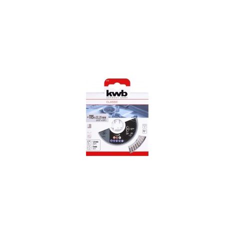 kwb 727170 Disco diamantato Diametro 115 mm Ø foro 22.23 mm 1 pz.