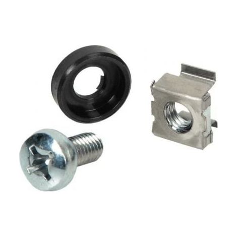 PHASAK Kit de tornillos para rack tornillo+tuerca+arandela (10u.)