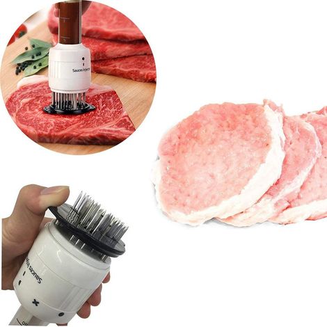 Seringue à marinade pour viande avec 27 aiguilles en inox, injecteur de sauce 3 oz pour assaisonnement (1/5)