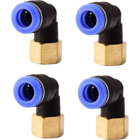 4 pièces 10 mm 1/2′′PT filetage extérieur droit Push to Connect Raccords de tube à emboîter pneumatique connecteur rapide PLF PLF8-1/4" (1/5)