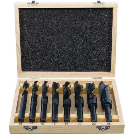 Jeu de Mèches HSS 13-25 mm - 8 pcs - Acier Haute Vitesse - Perçage Précis et Durable, - D-Work (1/5)