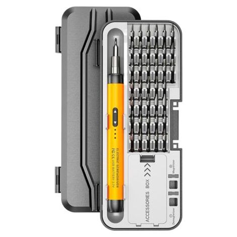 Tournevis rechargeable, tournevis USB portable Outil d'entretien domestique rechargeable durable, tournevis silencieux (1/5)