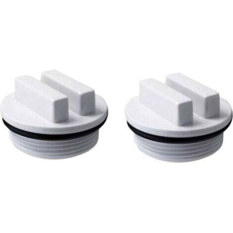 Lot de 2 Bouchon d'hivernage et filtre de piscine SP1022C avec joint torique pour l'hivernage des piscines pendant la saison hivernale et pour la plupart des filtres de piscine Hayward Pentair