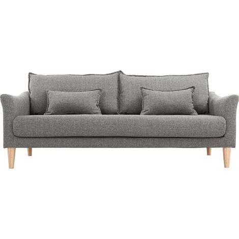 Design-Sofa 3 Plätze Grau KATE