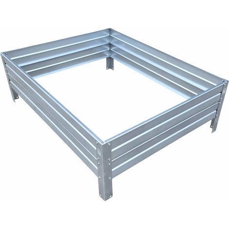 Jardinière surélevée KLASIKA GARDEN, acier galvanisé, 75 x 95 x 20 cm (1/5)