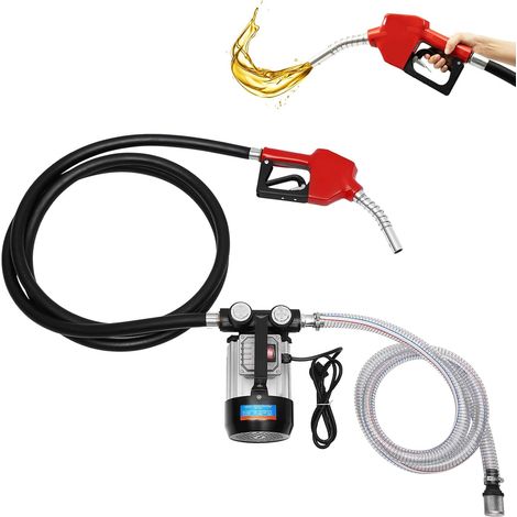 230 V 550 W Diesel Pompa del carburante Diesel elettrico Pompa olio autoadescante pompa del carburante Pompa olio-Pistola a spruzzo automatica, 60 l / min - Mobile stazione di servizio (1/5)