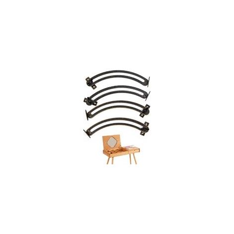 Charnière Soutien Couvercle Porte-ascenseur Support - 4 Pièces Vintage Courbé et Réglable Charniere Porte Placard pour Meuble, Armoire, Boîte à Jouets, Tatami, Couvertures (1/5)