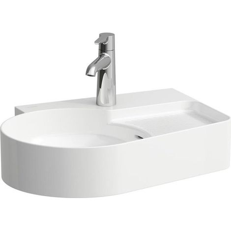 LAUFEN VAL Waschtisch, 1 Hahnloch, mit Überlauf, 530x400mm, (1/5)
