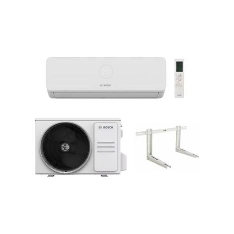Bosch Climatizzatore Monosplit Climate 3200i CL3200iU W35E da 12000 btu R-32 Inverter Wi-Fi Optional Classe A++ con Staffe