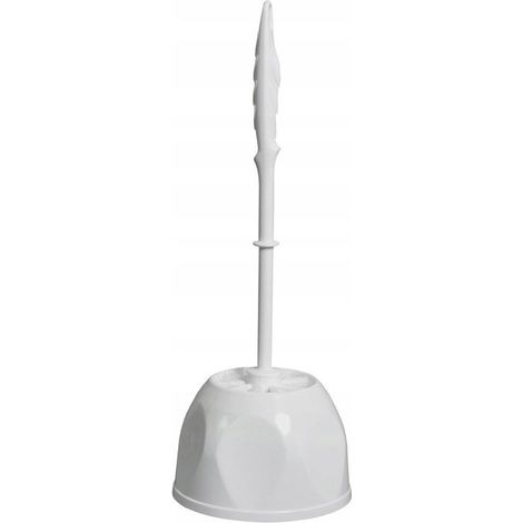 Scopino per WC in plastica Aga, bianco