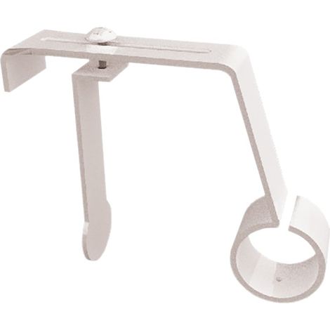 Secodir – Support barre à rideaux sans perçage – Acier robuste – Compatible coffres volets roulants – Tringle diamètre 16-20 mm – Extension réglable 6,5 cm