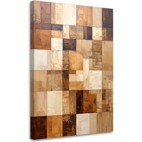Wandbild Geometrische Abstraktion in Beige 20x30 (1/5)