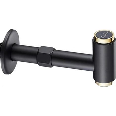Wall-mounted cold water tap with honeycomb spout and push-button switch, suitable for sinks and pools, G1/2, 13cm (1/2)