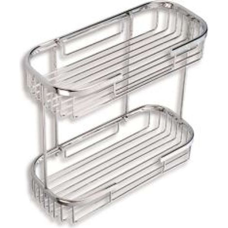 Novaservis Accessori a griglia - Doppio ripiano in filo metallico, cromo 6075,0 (1/2)