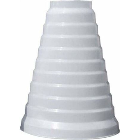 Réducteur universel PVC 80/200mm – Conduit rond pour ventilation – Résistant aux températures -20°C à +65°C – Pour systèmes CVC (1/5)