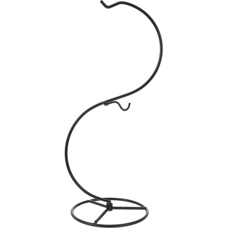 Support suspendu en fer Tofficu forme de S pour bouteilles décoratives et petits pots fleurs (1/5)