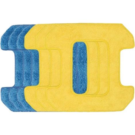 6Pcs Vadrouille Sèche pour Hobot 268 Fenêtre Propre Vadrouille Chiffon Weeper Vitre Microfibre Vitre Partie Nettoyant