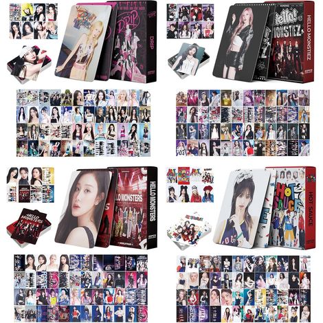Set di 220 adesivi per cartoline fotografiche BM Album, carte da collezione BM K-Pop, carte Lomo BM, kit regalo da 220 cartoline fotografiche per album BM per i fan di BM K-Pop in merchandise (1/5)