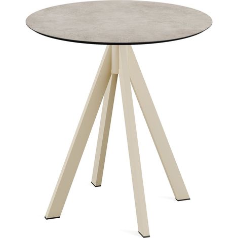 Table de bistrot Infinity avec piètement sable + plateau Bistrotafel zand frame + HPL Ø70 cm- Veba