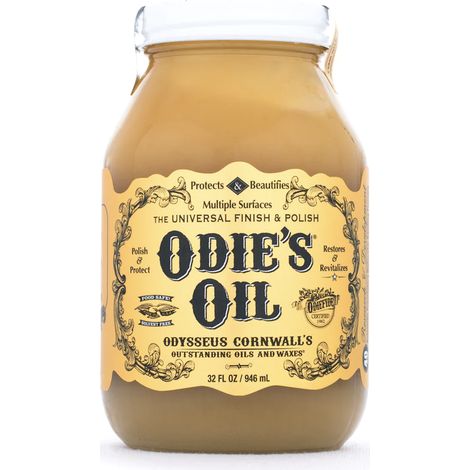 Finition universelle Odie's Oil 32 oz – Protection non toxique pour bois, cuir, béton – Application facile en une couche