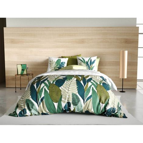 Housse de couette 240x220 Beleme + 2 taies coton 57 fils (1/3)