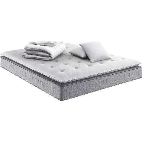 Matelas EXTENSION 160x200 matelas H29 ressort ensachés, ferme, 2 OREILLERS,COUETTE (1/5)